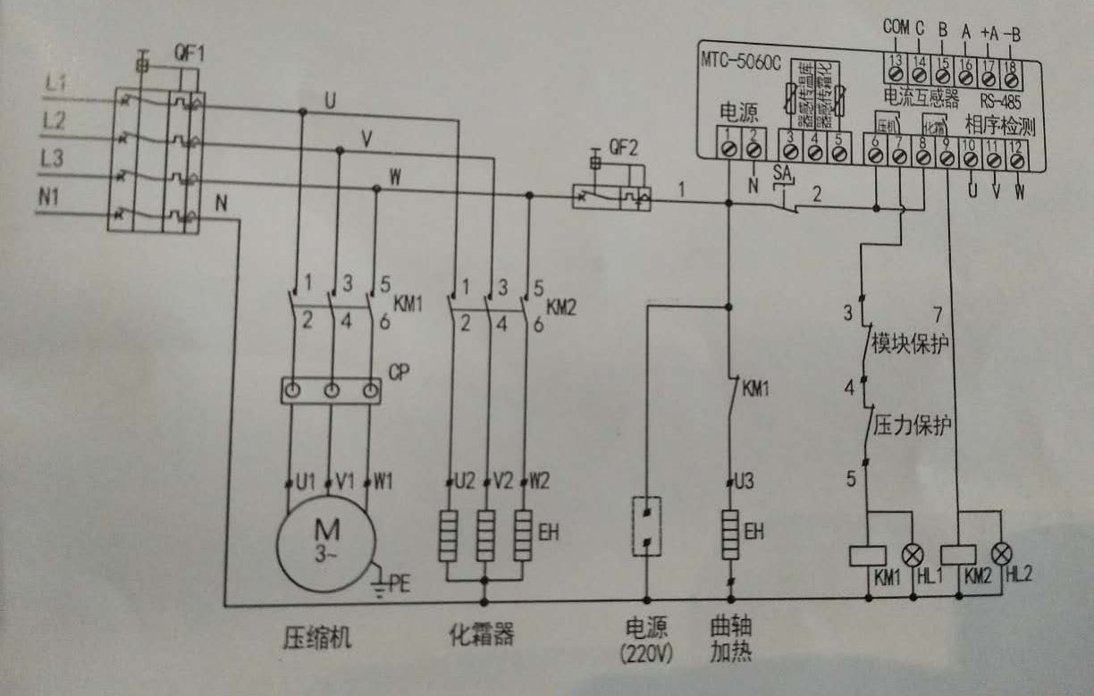 电控箱线路图